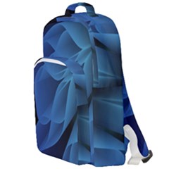 Abstract Blue Background Double Compartment Backpack by artworkshop