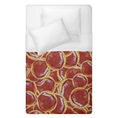 Cookies With Strawberry Jam Motif Pattern Duvet Cover (single Size) by dflcprintsclothing