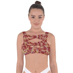 Cookies With Strawberry Jam Motif Pattern Bandaged Up Bikini Top by dflcprintsclothing