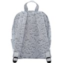 Plaster Background Floral Pattern Zip Up Backpack View3