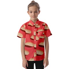 Stackable Chips In Lines Kids  Short Sleeve Shirt by artworkshop