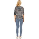 Texture Pattern Wallpaper Lightweight Drawstring Hooded Top View4