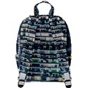 Texture Pattern Zip Up Backpack View3