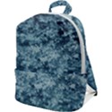 Texture Reef Pattern Zip Up Backpack View1