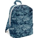 Texture Reef Pattern Zip Up Backpack View2