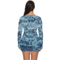 Texture Reef Pattern Long Sleeve Boyleg Swimsuit View4