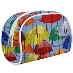 Umbrellas Colourful Make Up Case (large) by artworkshop