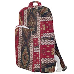 Uzbek Pattern In Temple Double Compartment Backpack by artworkshop