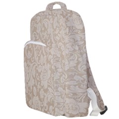 Vintage Wallpaper With Flowers Double Compartment Backpack by artworkshop