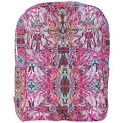 Fuchsia Funky Repeats I Full Print Backpack by kaleidomarblingart