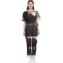 Hood 2 Batwing Lightweight Chiffon Jumpsuit by Holyville