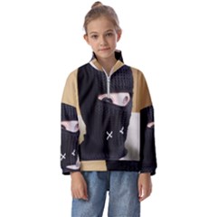 Ski Mask  Kids  Half Zip Hoodie by Holyville