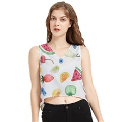 Fruit! V-neck Cropped Tank Top by fructosebat