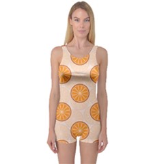Orange Slices! One Piece Boyleg Swimsuit by fructosebat