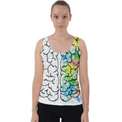 Brain-mind-psychology-idea-drawing Velvet Tank Top by Jancukart