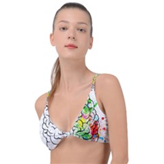 Brain-mind-psychology-idea-drawing Knot Up Bikini Top by Jancukart