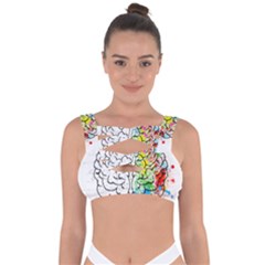 Brain-mind-psychology-idea-drawing Bandaged Up Bikini Top by Jancukart