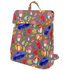 Autumn Seamless Background Leaves Flap Top Backpack by Jancukart