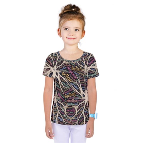 Mental Human Experience Mindset Art Kids  One Piece Tee by Jancukart
