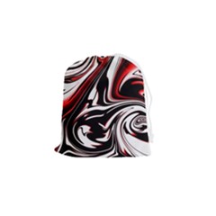 Modern Art Design Fantasy Surreal Drawstring Pouch (small) by Ravend