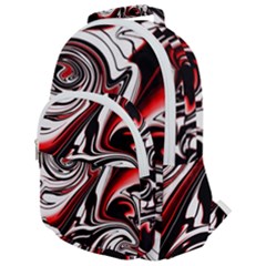 Modern Art Design Fantasy Surreal Rounded Multi Pocket Backpack by Ravend