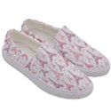 Eiffel Tower Pattern Wallpaper Men s Canvas Slip Ons View3