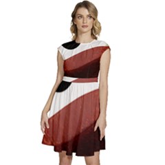 Abstract T- Shirt Fire Desert T- Shirt Cap Sleeve High Waist Dress by maxcute