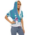 Abstract T- Shirt Model 27 T- Shirt Lightweight Drawstring Hooded Top View3