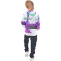 Abstract T- Shirt Purple Northern Lights Colorful Abstract T- Shirt Kids  Hooded Pullover View2