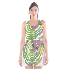 Abstract T- Shirt Tropical World T- Shirt Scoop Neck Skater Dress by maxcute