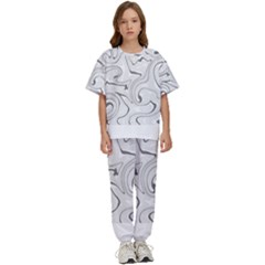 Abstract T- Shirt Vea I I T- Shirt Kids  Tee And Pants Sports Set by maxcute