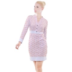 Basketball T- Shirt Basket Ball Pattern T- Shirt Button Long Sleeve Dress by maxcute