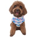 Bats Pattern T- Shirt White Bats And Bows Blue Pink T- Shirt Dog Sweater View1