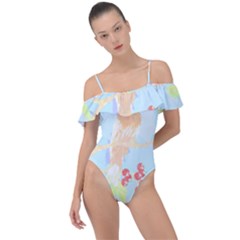 Bird Lover T- Shirtbird T- Shirt (13) Frill Detail One Piece Swimsuit by maxcute
