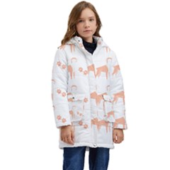 Boxer Dog Pattern T- Shirt Boxer Dog Cute Pattern T- Shirt Kid s Hooded Longline Puffer Jacket by maxcute