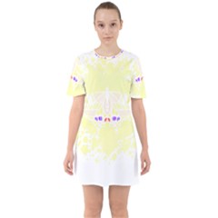 Butterfly Art T- Shirtbutterfly T- Shirt (4) Sixties Short Sleeve Mini Dress by maxcute
