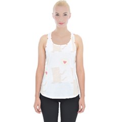 Cute Cat Pattern T- Shirt Cute Cat Pattern For Cat Lovers T- Shirt Piece Up Tank Top by maxcute