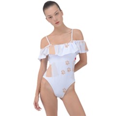 Dog Shih Tzu T- Shirtshih Tzu Dog Pattern T- Shirt Frill Detail One Piece Swimsuit by maxcute