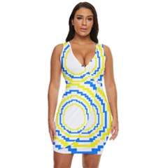 Easter Eggs T- Shirt Easter Eggs Pattern T- Shirt Draped Bodycon Dress by maxcute