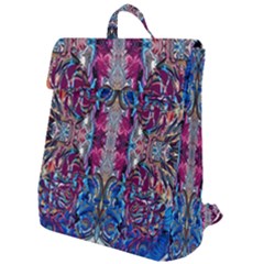 Abstract Blend Repeats Flap Top Backpack by kaleidomarblingart