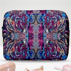 Abstract Blend Repeats Make Up Pouch (large) by kaleidomarblingart