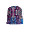 Abstract Blend Repeats Drawstring Pouch (Large) View1