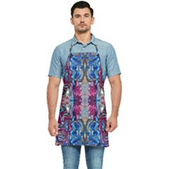 Abstract Blend Repeats Kitchen Apron by kaleidomarblingart