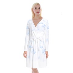 Flower T- Shirt Hellebore Flower T- Shirt Long Sleeve Velvet Front Wrap Dress by maxcute
