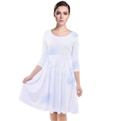 Flower T- Shirt Hellebore Flower T- Shirt Quarter Sleeve Waist Band Dress by maxcute