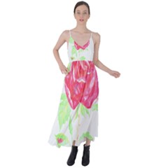Flowers Art T- Shirtflower T- Shirt (1) Tie Back Maxi Dress by maxcute