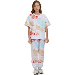 Forest T- Shirt Forest Tropical T- Shirt Kids  Tee And Pants Sports Set by maxcute