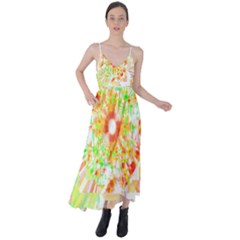 Fractal Artwork T- Shirt Sun Ray Life T- Shirt Tie Back Maxi Dress by maxcute