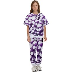 Grapes T- Shirt Purple Grapes Photo T- Shirt Kids  Tee And Pants Sports Set by maxcute