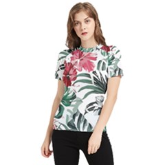 Hawaii T- Shirt Hawaii Flaw Pattern T- Shirt Women s Short Sleeve Rash Guard by maxcute